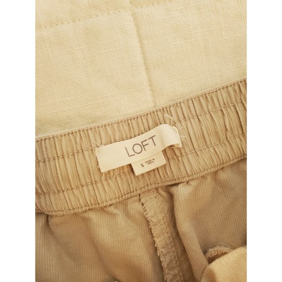 Loft Neutral High Rise Corduroy Pull On Pants S - Picture 5 of 6